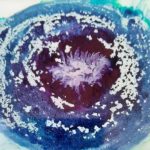 Alcohol ink on ceramic tiles 2