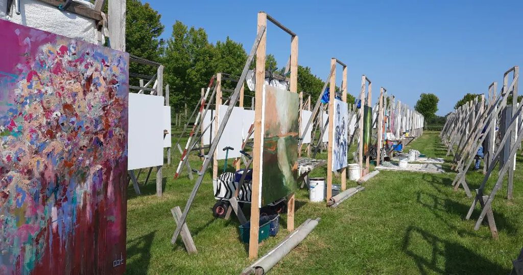 mijn schilderij op de colorfield experience